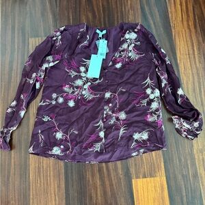 Joie Floral Button-Up Blouse